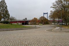 Rheinbrücke zwischen Ruhrort und Homberg